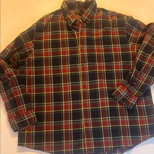 Lands' End Men's Multicolor Plaid Shirt
